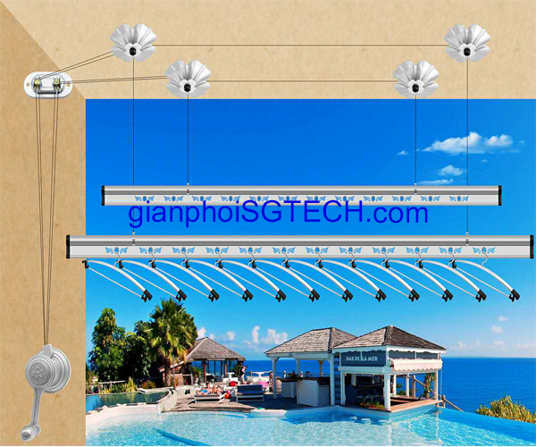 SGTECH chuyên cung cấp sỉ và lẻ giàn phơi thông minh SGTECH chuyên cung cấp sỉ và lẻ giàn phơi thông minh