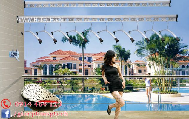 Giàn phơi thông minh cho căn hộ chung cư