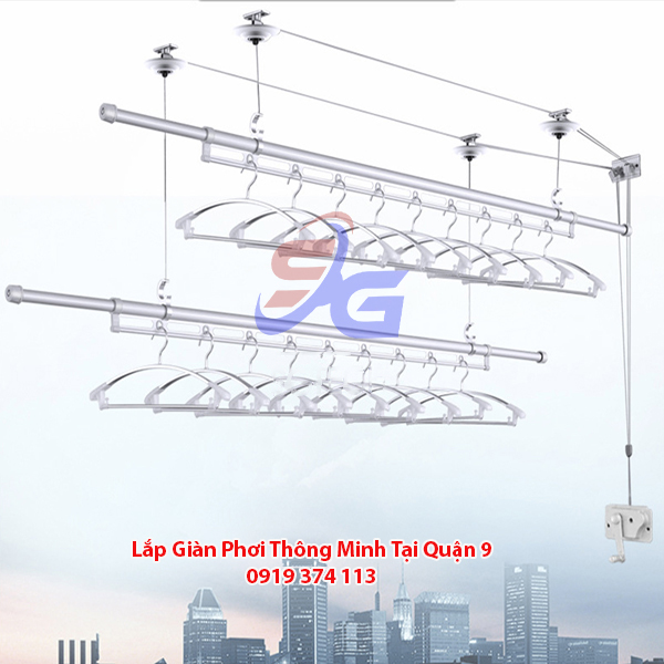 Lắp giàn phơi thông minh tại Quận 9