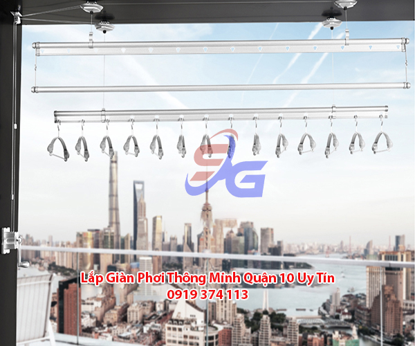 Lắp giàn phơi thông minh tại Quận 10 uy tín