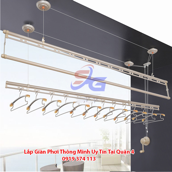 Lắp giàn phơi thông minh uy tín tại quận 4
